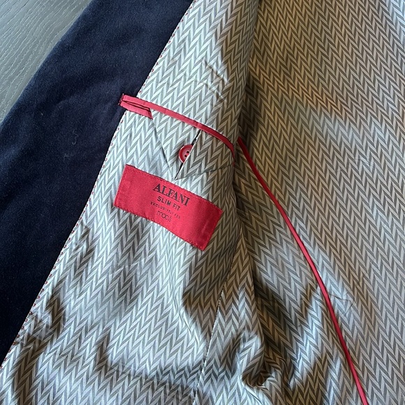 Alfani Slim Fit Exclusively for Macy’s Velvet Men’s Jacket - Picture 2 of 4